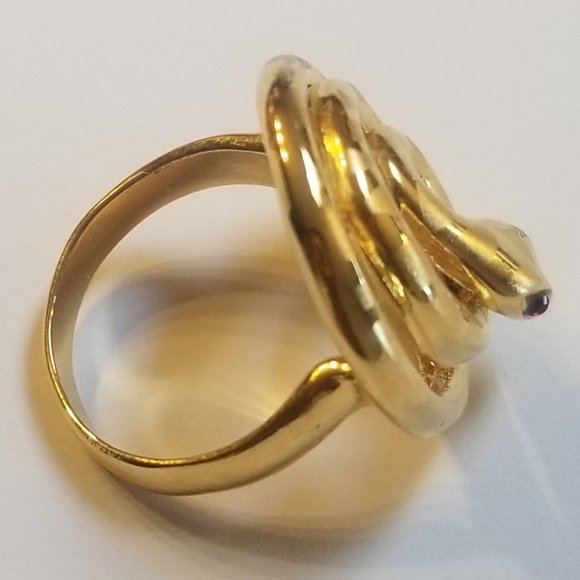 Coiled Snake Ring Size 8 - Picture 2 of 8